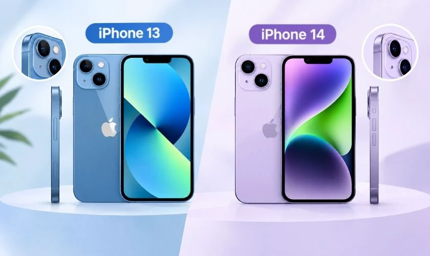 So sánh iPhone 13 và 14 chi tiết