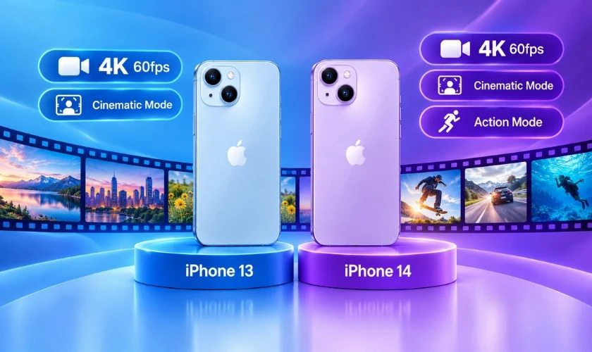 Khác biệt về khả năng quay video