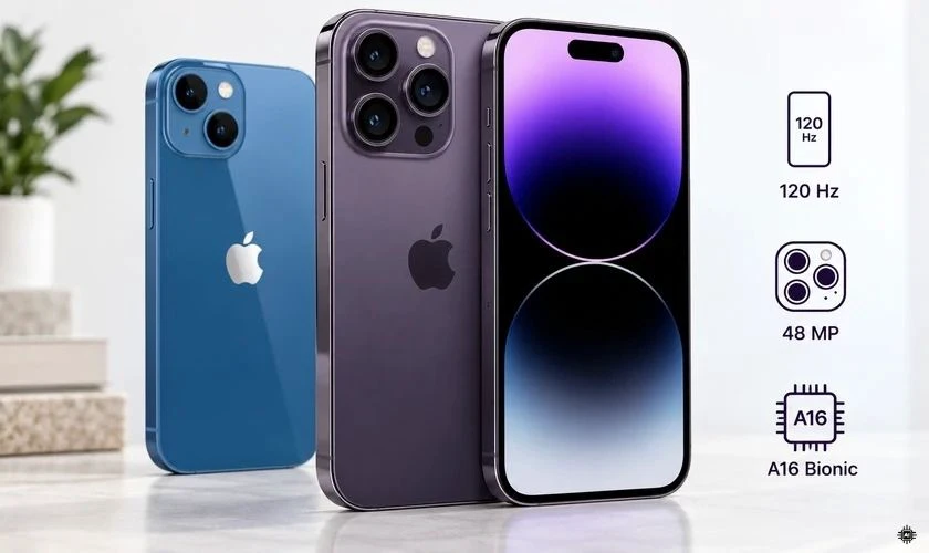 Nên chọn mua iPhone 13 hay iPhone 14 Pro