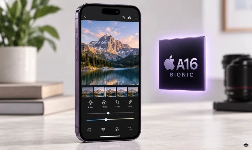 iPhone 13 sử dụng chip A15 Bionic với CPU 6 lõi và GPU 4 lõi
