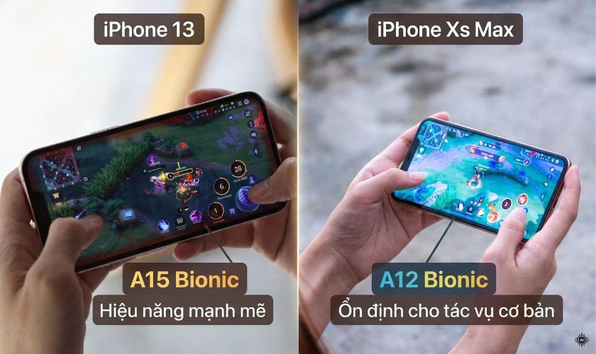 So sánh iPhone 13 và Xs Max về hiệu năng