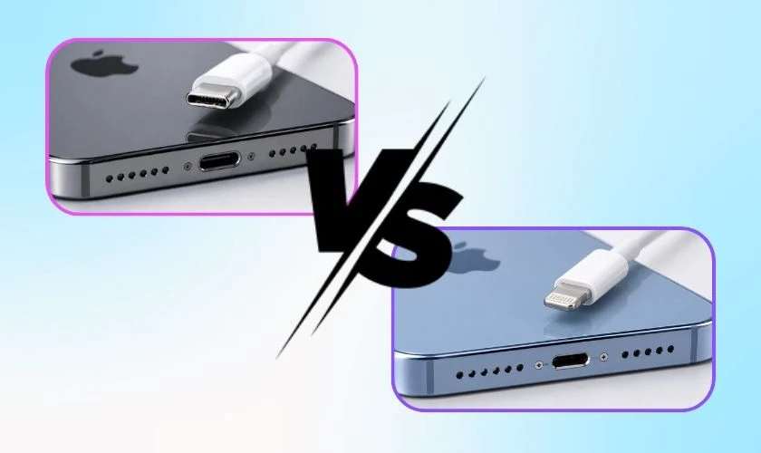 iPhone 14 Plus vẫn giữ cổng Lightning, iPhone 15 Plus đã chuyển sang cổng USB-C