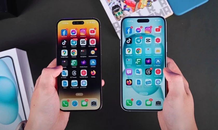 Cả 2 đều sở hữu màn hình OLED Super Retina XDR kích thước 6,7 inch