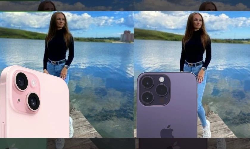 iPhone 15 Plus có camera chính 48 MP và camera góc siêu rộng 12 MP