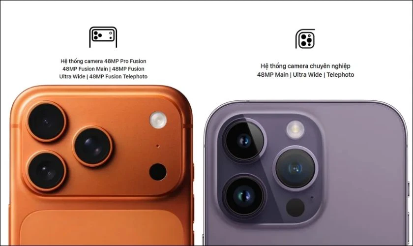 Về camera: iPhone 17 Pro Max nâng cấp mạnh cả camera trước lẫn sau