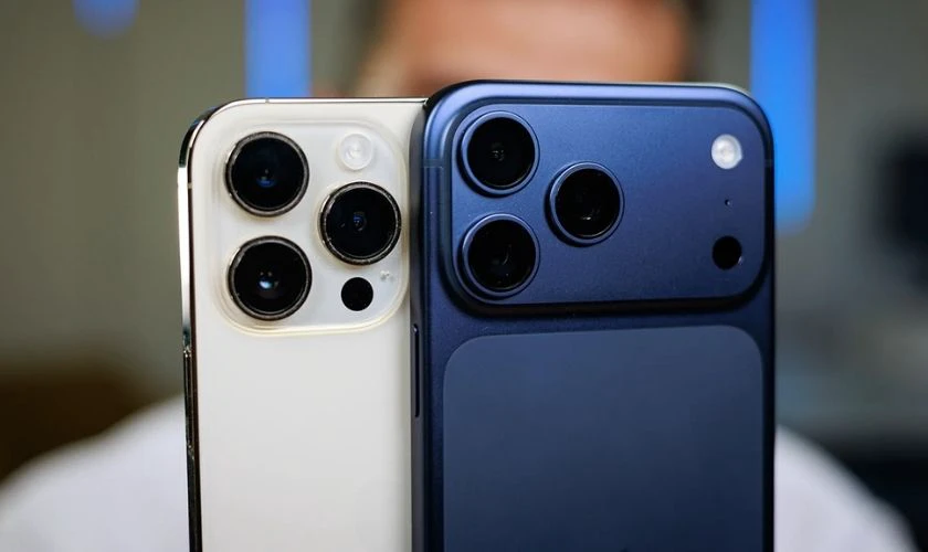 So sánh iPhone 14 Pro Max và 17 Pro Max về ngoại hình