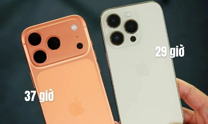 Về pin sạc: iPhone 17 Pro Max cho thời lượng sử dụng lâu hơn