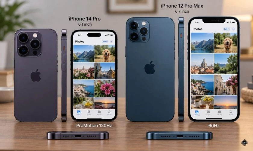 iPhone 14 Pro có Dynamic Island và ProMotion 120Hz