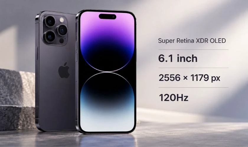 Về màn hình: iPhone 16 Pro lớn hơn nhưng chất lượng khá tương đồng