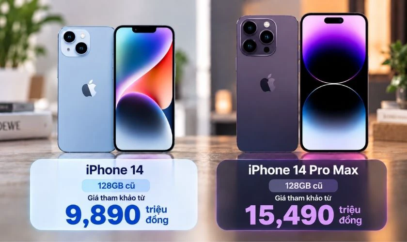 So sánh giá cũ, giá mới