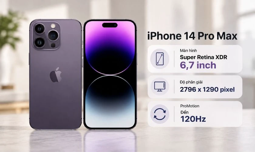 iPhone 14 Pro Max có màn hình Super Retina XDR
