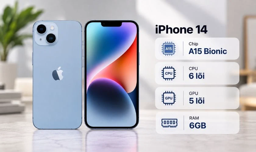 Về hiệu năng: A16 Bionic nhỉnh hơn A15 Bionic