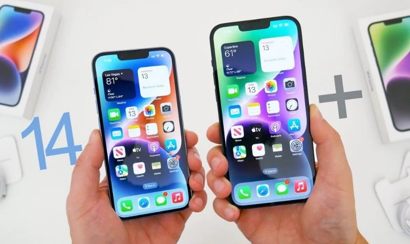 iPhone 14 được trang bị màn hình OLED Super Retina XDR kích thước 6,1 inch