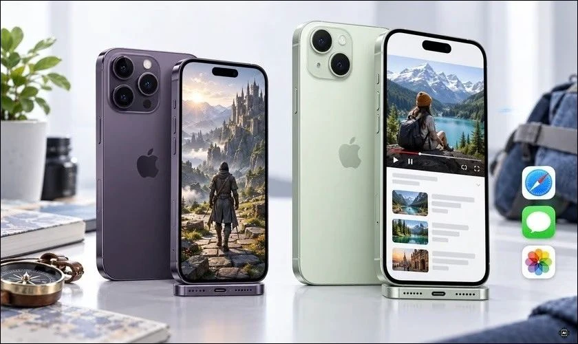 So sánh hai máy có hiệu năng tương đương
