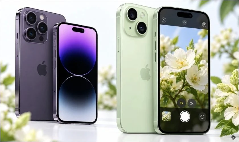 iPhone 15 Plus có camera chính 48MP và camera góc siêu rộng 12MP