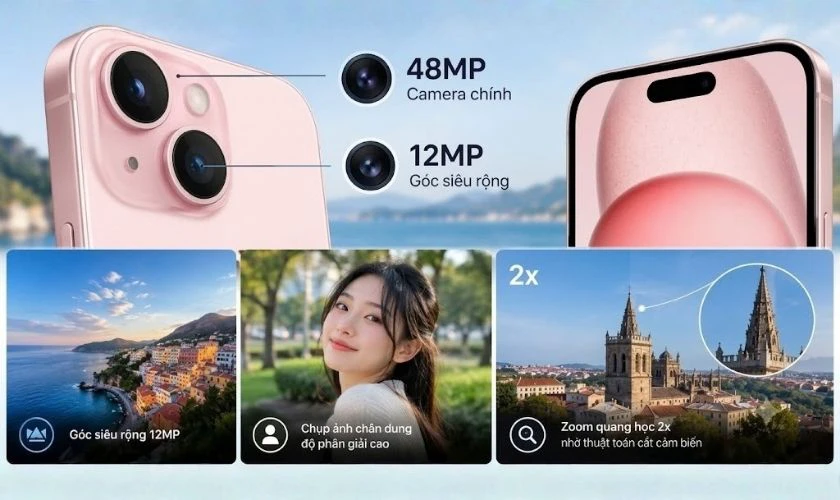 So sánh iPhone 15 Plus và 15 Pro về camera