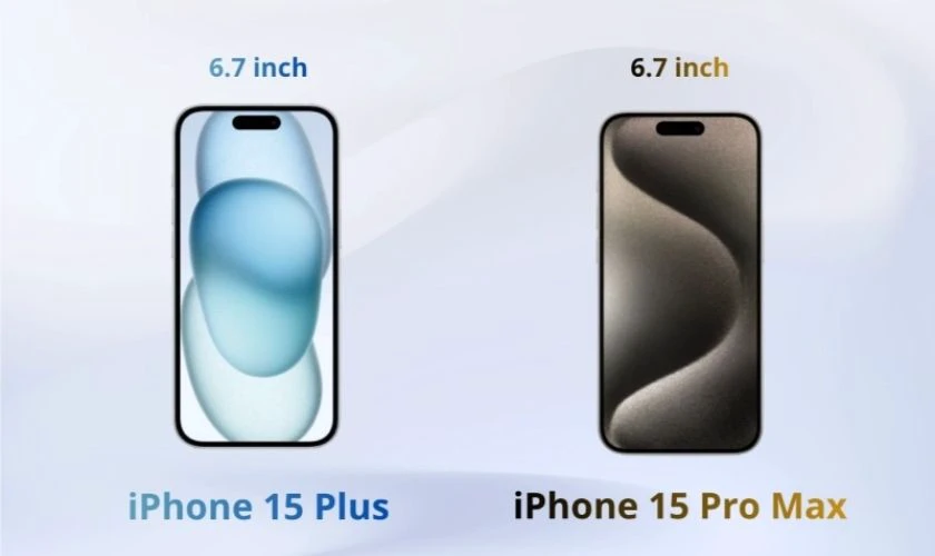 Cả 2 đều có màn hình Super Retina XDR OLED 6.7 inch