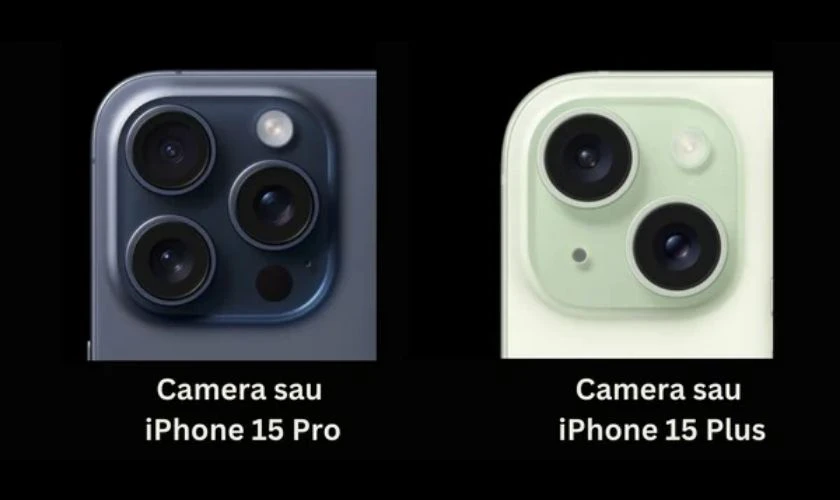 iPhone 15 Plus sở hữu camera chính 48MP kết hợp camera góc siêu rộng 12MP