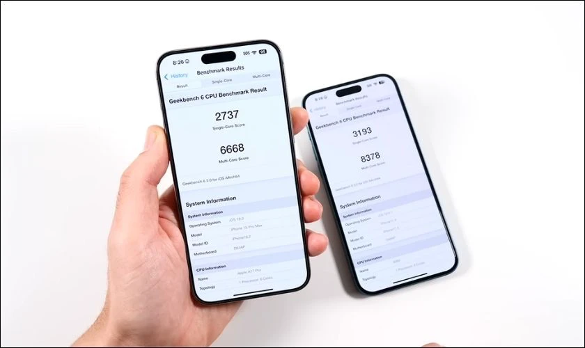 iPhone 16 Plus sử dụng chip A18 với CPU 6 lõi
