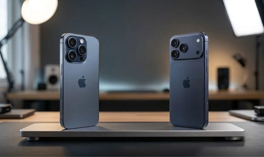 So sánh iPhone 15 Pro Max và 17 Pro Max chi tiết