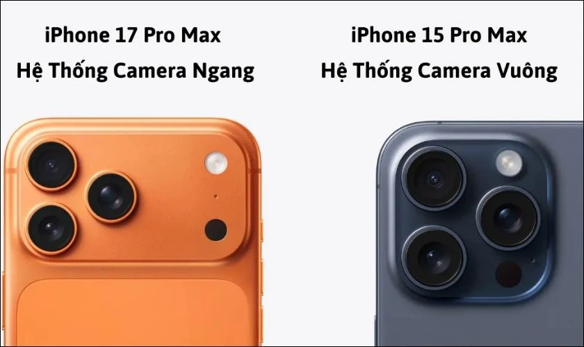 iPhone 17 Pro Max được trang bị hệ thống ba camera Fusion 48 MP