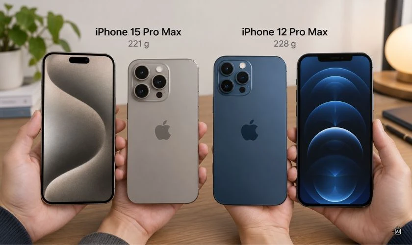 15 Pro Max nhẹ hơn, khung titan cao cấp