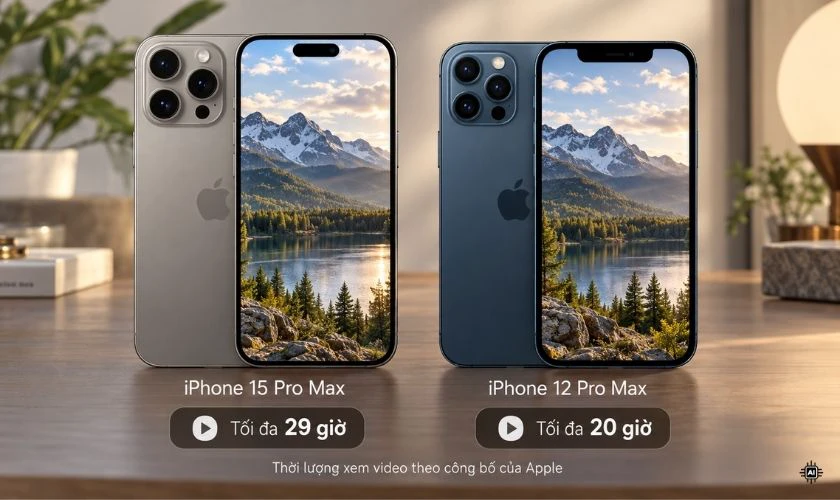 iPhone 12 Pro Max đạt tối đa 20 giờ
