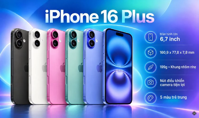 16 Plus lớn hơn 15 Pro