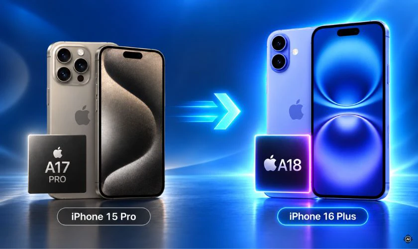 So sánh iPhone 15 Pro và 16 Plus về hiệu năng