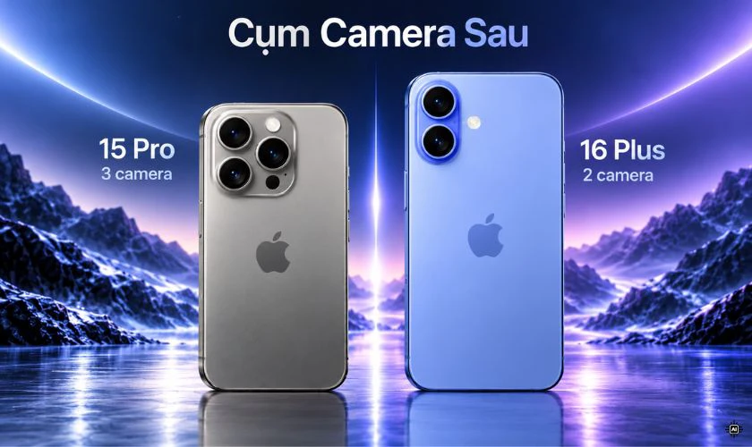 So sánh iPhone 15 Pro và 16 Plus về camera