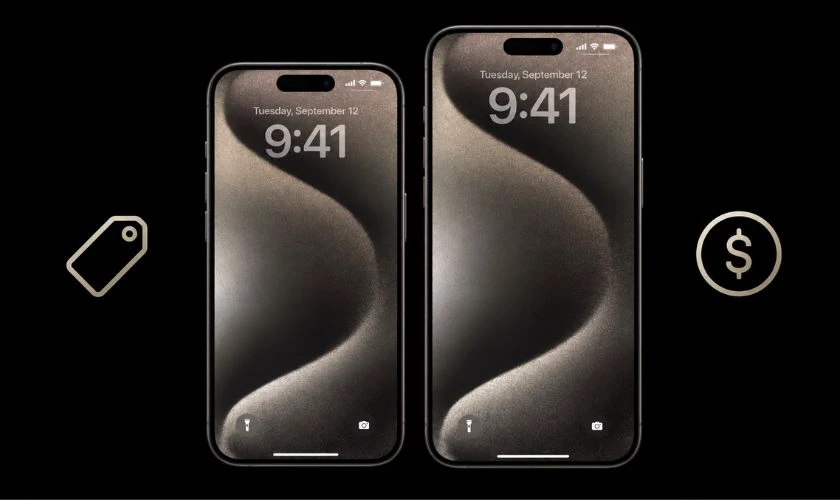 So sánh iPhone 15 Pro và 15 Pro Max về giá