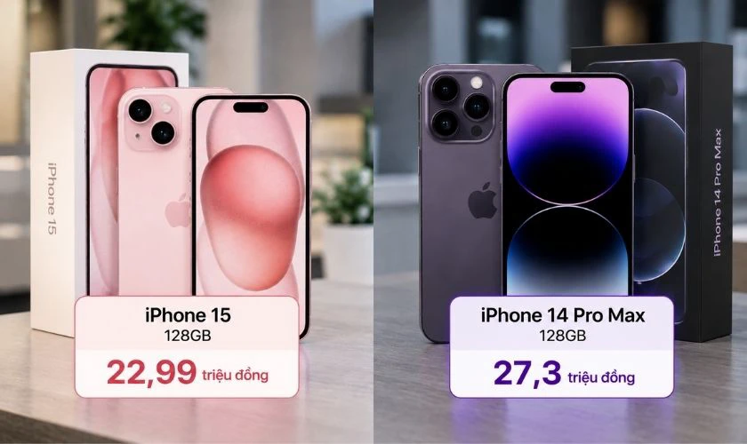 Về giá: iPhone 14 Pro Max giảm mạnh hơn trên thị trường