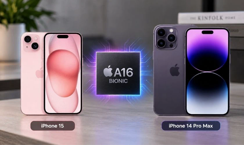 Về hiệu năng: Hai máy gần như tương đương