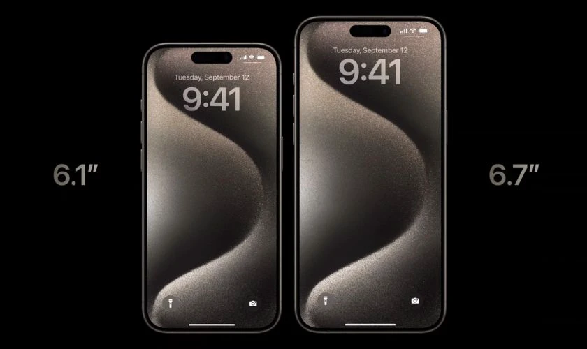 Về màn hình: iPhone 15 Pro Max lớn hơn, hỗ trợ ProMotion 120Hz