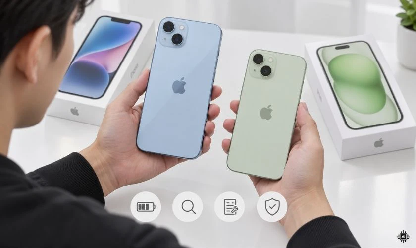 So sánh giá iPhone 14 Plus và 15 thường