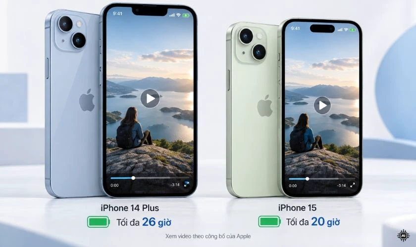iPhone 14 Plus có dung lượng pin lớn hơn