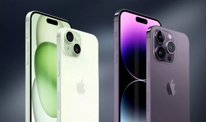 So sánh iPhone 15 và 14 Pro chi tiết