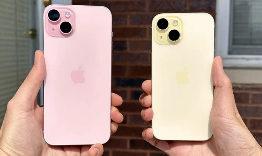 iPhone 15 nhỏ gọn hơn iPhone 15 Plus