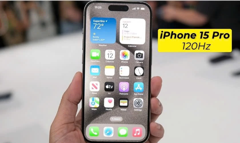 Tần số quét iPhone 15 Pro