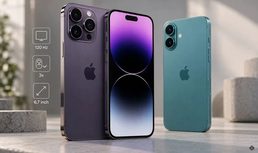 Nên chọn mua iPhone 14 Pro Max hay iPhone 16 Plus