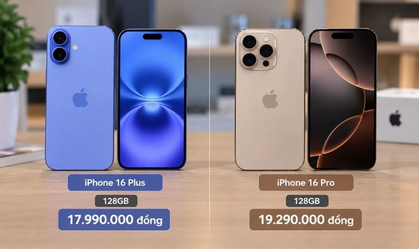 iPhone 16 Plus cũ và iPhone 16 Pro cũ