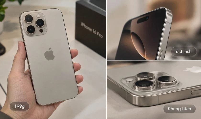 Về thiết kế: iPhone 16 Pro gọn và cao cấp hơn