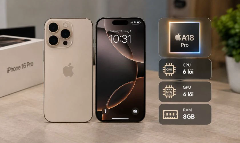 iPhone 16 Pro nâng cấp chip A18 Pro