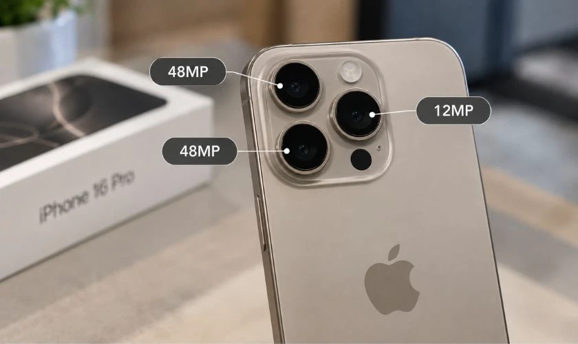iPhone 16 Pro có camera Fusion 48MP và Ultra Wide 48MP