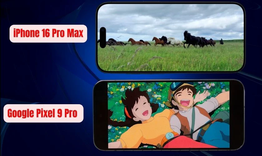 So sánh 16 Pro Max và Google Pixel 9 Pro về khả năng quay video
