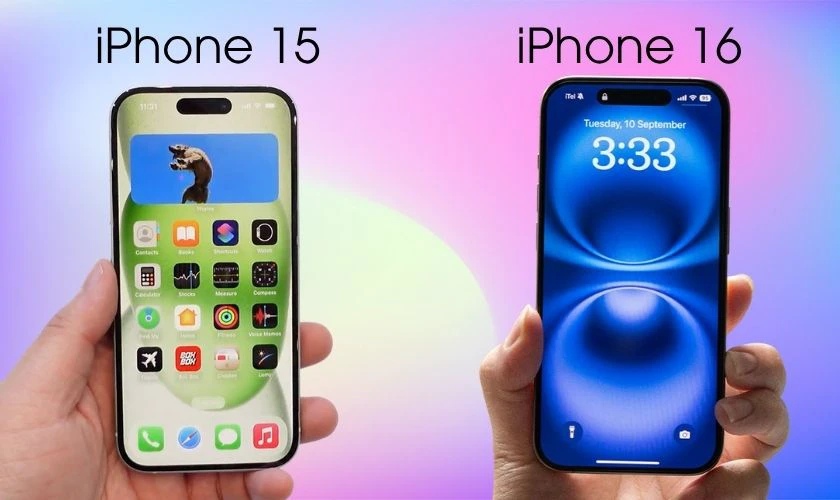 So sánh về màn hình iPhone 16 và iPhone 15