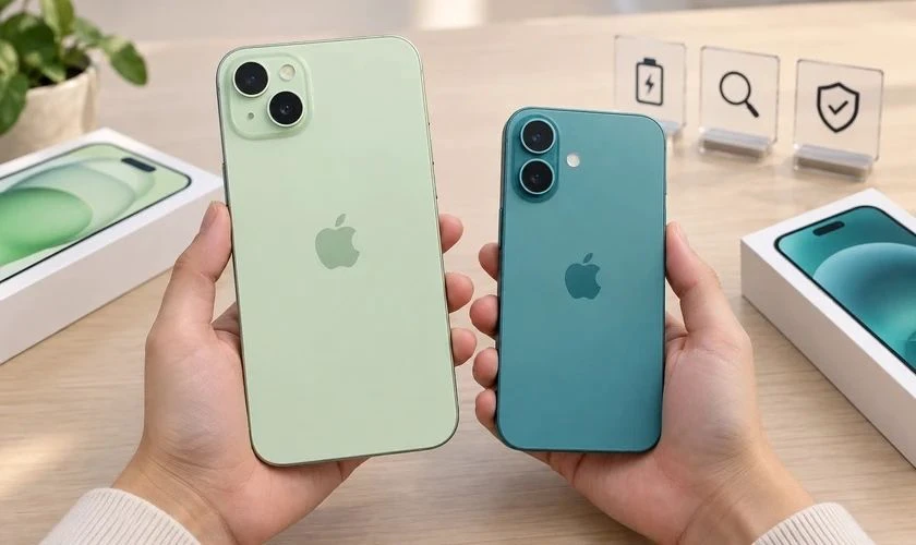 So sánh iPhone 15 Plus và 16 về giá
