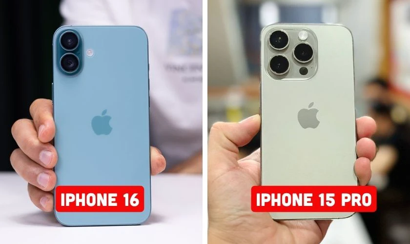 So sánh iPhone 16 và 15 Pro chi tiết