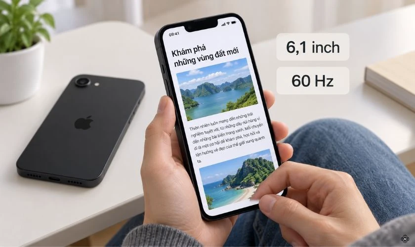 iPhone 16e cũng được trang bị màn hình OLED Super Retina XDR 6,1 inch