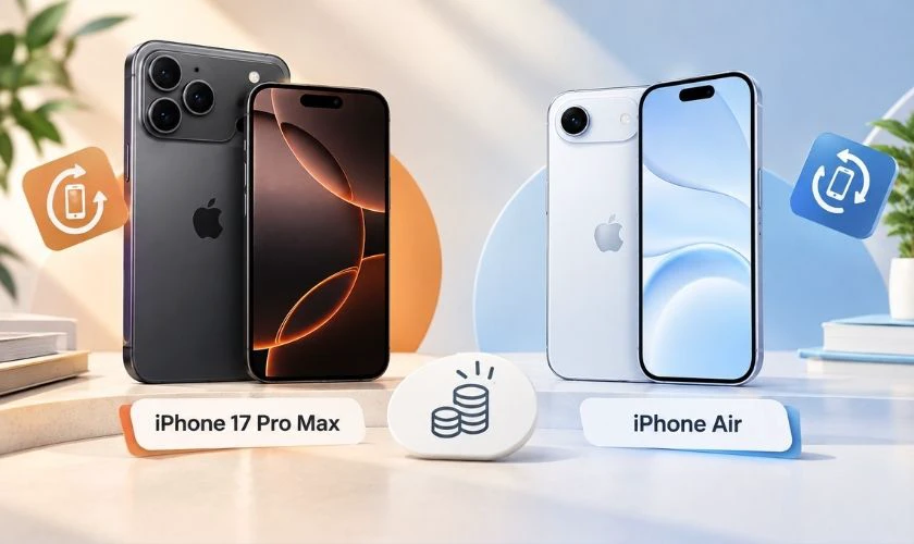 iPhone 17 Pro Max có giá nhỉnh hơn iPhone Air